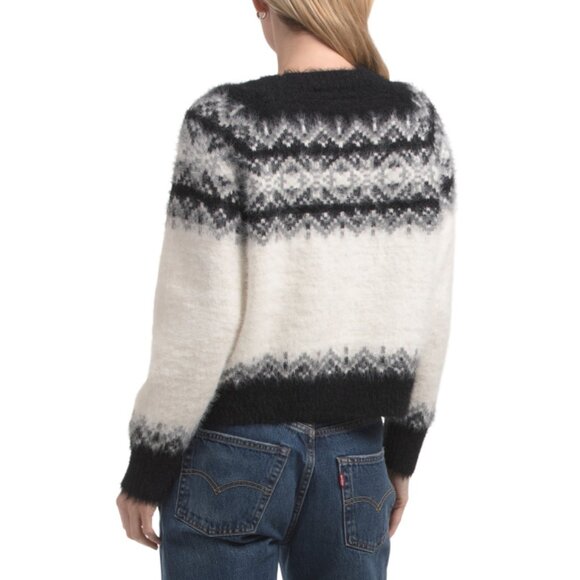 GREIGE Black/white Fairisle Sweater - Picture 2 of 2